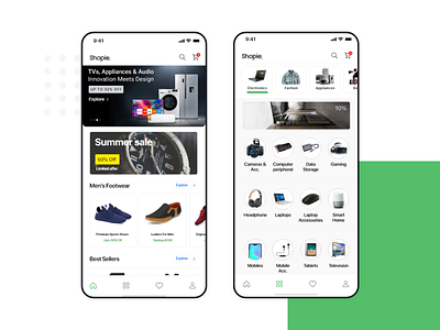 Shopie e-commerce UI app e-commerce e-commerce design ui