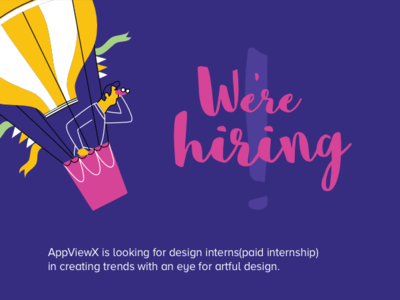 We're Hiring - Design Interns internship uxdesign uxdesigners uxinternship