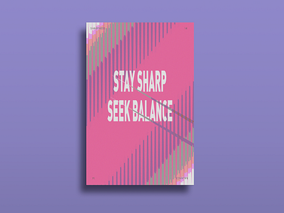 Stay Sharp adobe design graphic design illustrator photoshop poster poster a day poster challenge