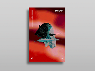 Magma adobe design graphic design photoshop poster poster a day poster challenge