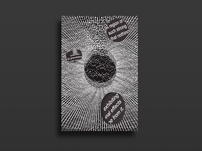 Black Hole adobe black white design graphic design illustrator photoshop poster poster a day poster challenge