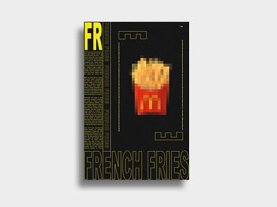 French Fries adobe design graphic design illustrator photoshop poster poster a day poster challenge