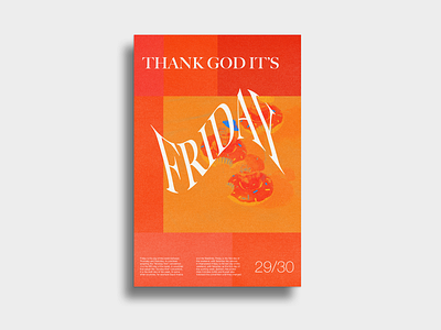 TGIF adobe design graphic design illustrator photoshop poster poster a day poster challenge