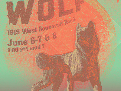 Howlin' Wolf Gig Poster 3d blues c4d cg cinema 4d digital illustration gig howlin wolf poster wolf zbrush