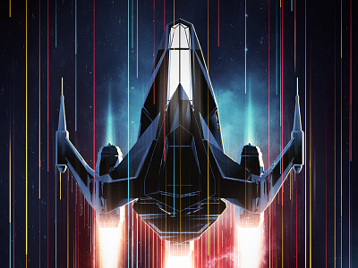 Starfleet Jerks #01 3d c4d cg cinema 4d digital illustration low poly poster render space spaceship universe