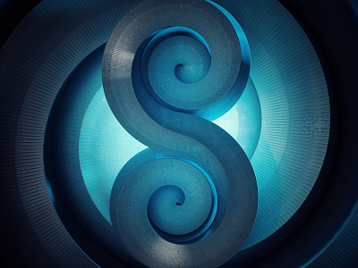 Spirals for S c4d cinema 4d concept concept art digital art illustration photoshop s scifi typography