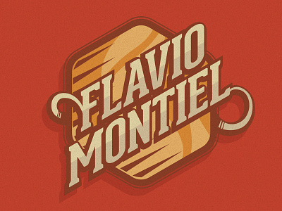 Personal Brand badge brand flavio illustration logo montiel personal vector vintage