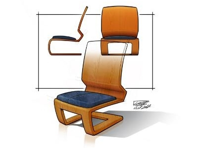 Furniture Drawing chair digital drawing furniture industrialdesign productdesign productsketch sketch sketchbookpro wacom wood