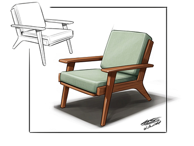 Digital furniture sketch