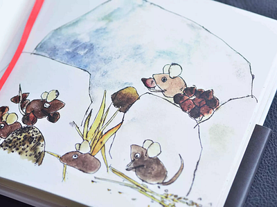 A picture of the field mouse book illustration picture