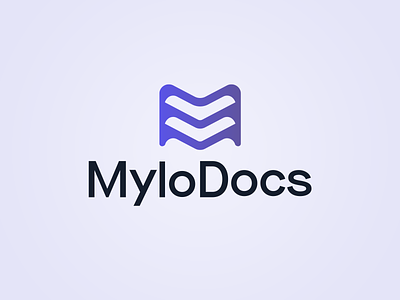 MyloDocs Logo Design brand branding clean logo logotype saas web