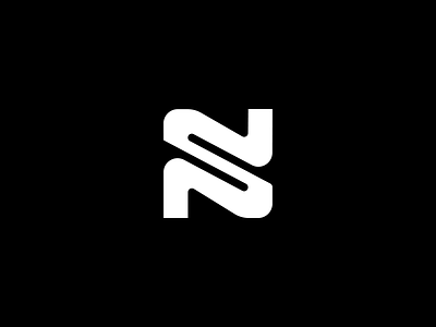 NS monogram brand branding letters logo design mark space