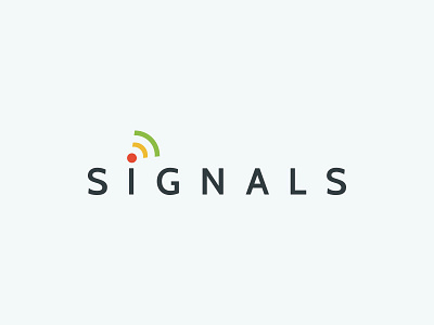 Signals Logo alert bars clean colours icon light logo signals