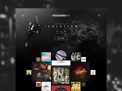 Designers MX dark designersmx fun music redesign sketch sketchapp ui