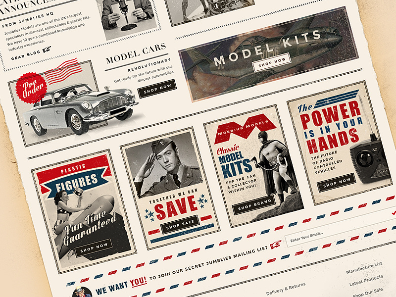 Vintage Store by Aaron Moody for Visualsoft on Dribbble
