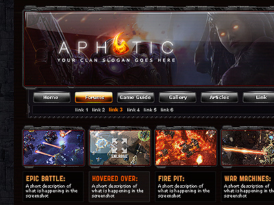Aphotic gaming grunge logo sc2 tech website