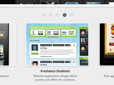 Work design interface portfolio preview project thumb ui website work
