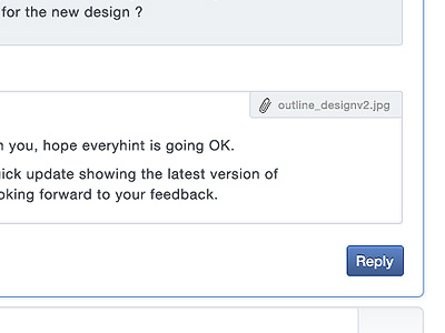 Reply app application attached button chat client design email interface post reply task ui webapp website