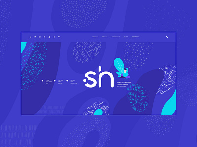 NSH - LANDING animation branding design flat illustration interface landing logo site ui ux web website