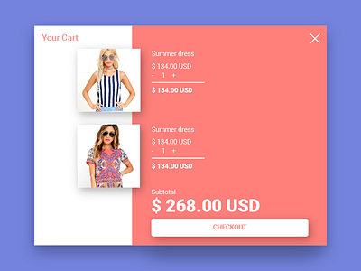 Dribble e-commerce single item daily UI 12 checkout dailyui e commerce fashion shop