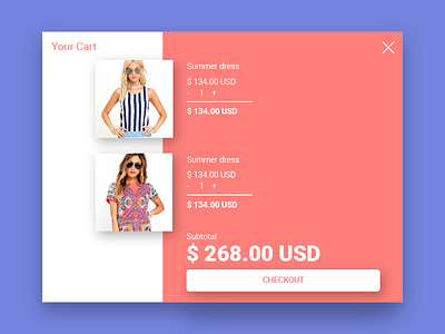 Dribble e-commerce single item daily UI 12