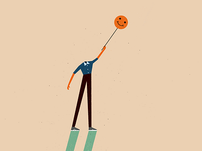 The happy man art character illustration illustration art illustration style