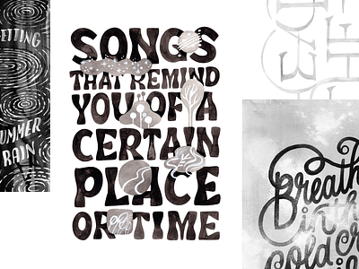 Alive Zine - process shots hand drawn hand type lettering type typedesign typography watercolor zine