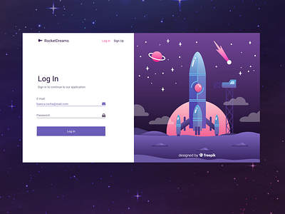 Login Page - DailyUI #001 login login design login form login page web design webdesign