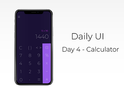 Calculator - Daily UI 004 calculator calculator app calculator ui daily ui dailyui web design