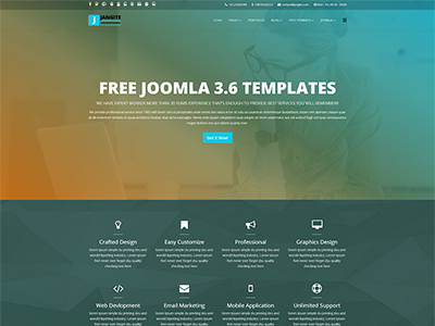 Jangite - Business Free Joomla Template bootstrap css3 free joomla site helix 3 html5 joomla 3.8 joomla 4 joomla template joomla templates joomla themes responsive web design