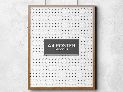 Poster mock up template Free Psd