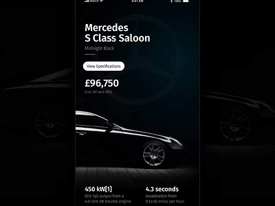 Mercedes - App UI