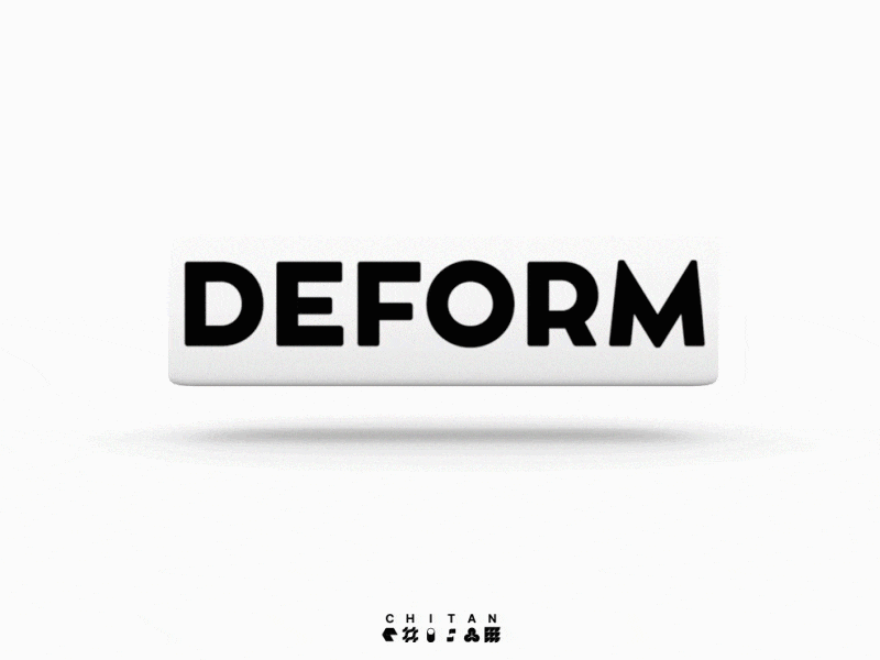Deform cinema4d deform deformation typography