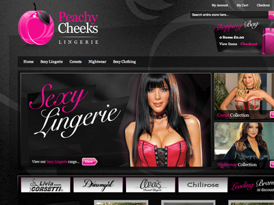 Lingerie Website live project rgb web design
