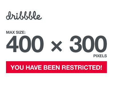 You have been restricted! dribbble joke rgb