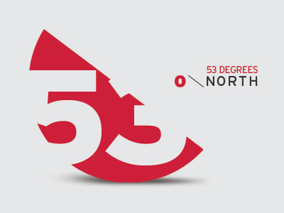 53 Degrees Logo Concept