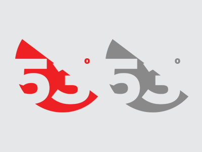 53 Degrees 300 dpi concept design logo design print