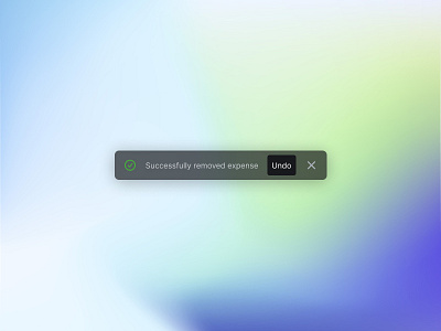 Notification with undo button alert minimal notification ui