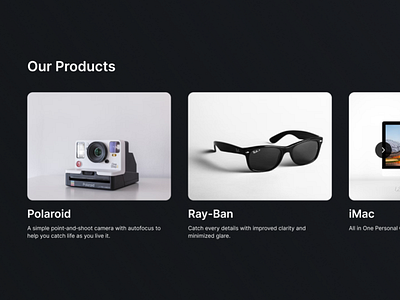 Products Carousel Component