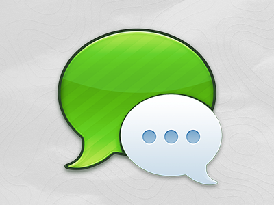 Mac OS X Green Messages icon apple green icns icon imessage mac messages os retina x