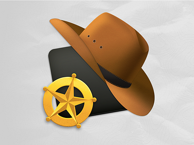 Keyboard Cowboy 2 badge cowboy hat keyboard