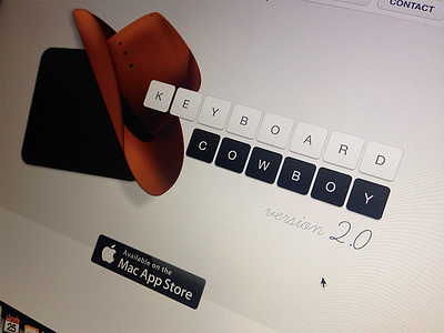 Keyboard Cowboy 2 - Website command cowboy hat css keyboard website
