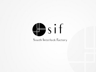 SIF logo brand branding brochure clean corporate creative illustration logo print template