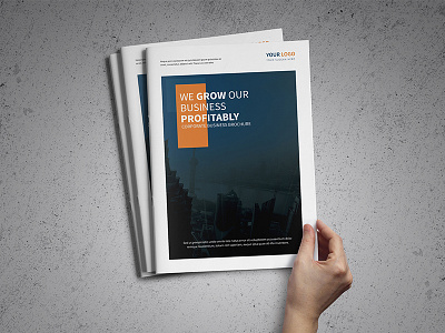 A4 Corporate Business Brochure Template