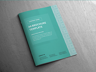 Modern A4 Corporate Business Brochure Template brand brochure catalogs catalogue clean corporate customisable design free logo print template