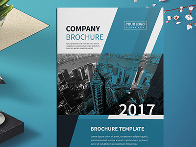 Company Profile Brochure brand brochure catalogs catalogue clean corporate customisable design free logo print template