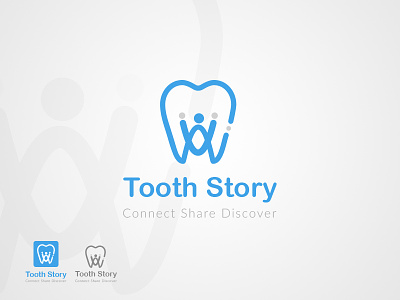 Tooth Story Logo beauty brand creative dental design fitness identity illustrator logo