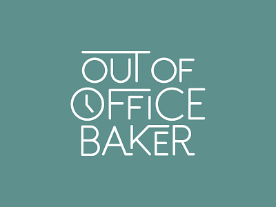 Out of Office Baker - Logo and Brand Identity brand design brand identity identity design logo logo design logo design branding logo designer logodesign logodesigner visual identity