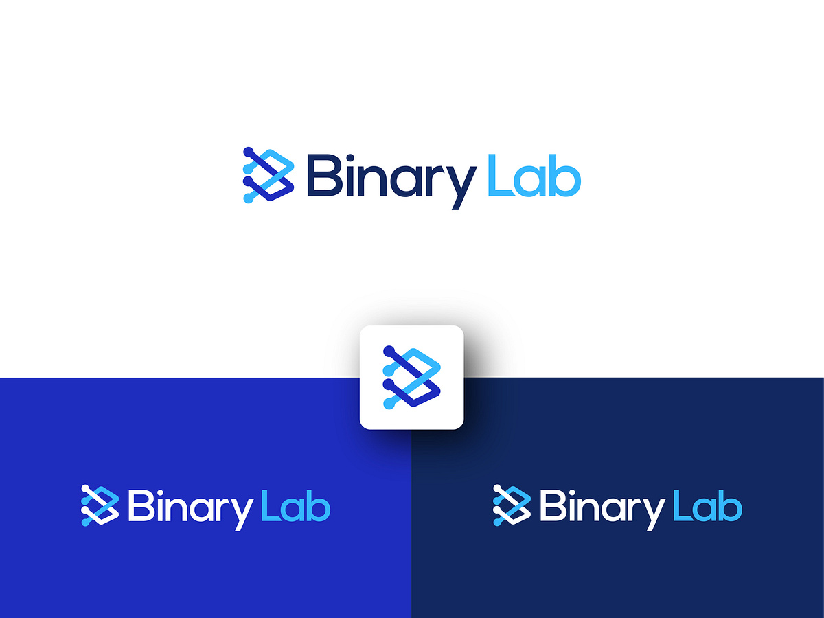 Binary Lab Logo by Nexhat Ramadani on Dribbble