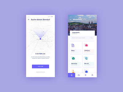 User Interface Design - Search Location animation app location map ui ux web